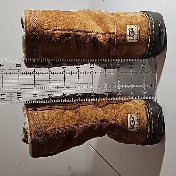 UGG Australia Super Swell Chestnut Boots Size 12 VGUC #1756 Warm Shearling - Picture 7 of 16